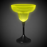 Neon Yellow LED 10 oz. Margarita Glass
